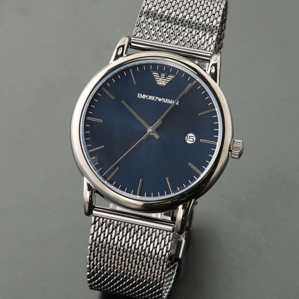 Emporio Armani Quartz Blue Dial Men's Watch - Picture 3 of 13